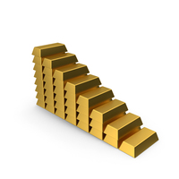 Gold Bars Graph PNG & PSD Images