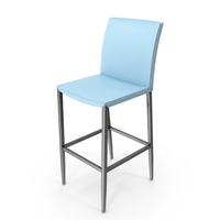 Leather Blue Bar Stool PNG & PSD Images