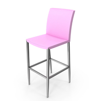 Leather Pink Bar Stool PNG & PSD Images