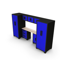 Garage Cabinet Blue PNG & PSD Images