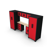 Garage Cabinet Red PNG & PSD Images