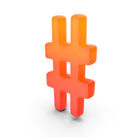 Sharp Music Symbol Glowing PNG & PSD Images