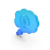 Speech Bubble Money Symbol Glowing PNG & PSD Images