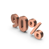 Bronze 90% Sign PNG & PSD Images