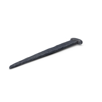 Blacksmith Hand Forged Iron Nail PNG & PSD Images