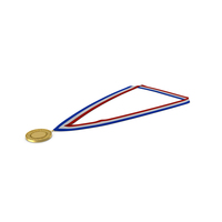 Golden Award Medal With Ribbon PNG & PSD Images