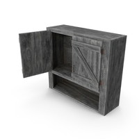 Wall Cabinet Old Open PNG & PSD Images