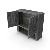 Wall Cabinet Old Open PNG & PSD Images