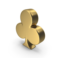 Clubs Suit Gold PNG & PSD Images