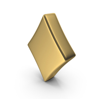 Diamonds Suit Gold PNG & PSD Images