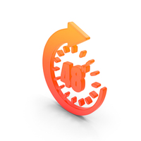 48 Hours Time Arrow Symbol PNG & PSD Images