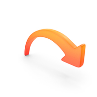 Curved Arrow Icon PNG & PSD Images
