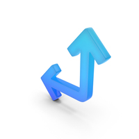Left & Up Arrow Symbol PNG & PSD Images
