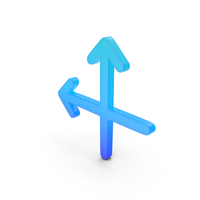 Arrow Showing Up And Left Direction Symbol PNG & PSD Images