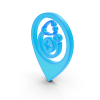 Doctor Location Shape Glowing PNG & PSD Images