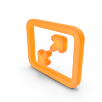 Maximize Icon Shape Glowing PNG & PSD Images