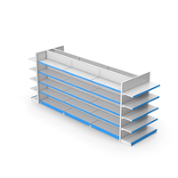 Blue Market Shelves PNG & PSD Images