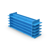 Blue Market Shelves PNG & PSD Images