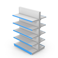 Blue Market Shelves PNG & PSD Images