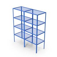 Warehouse Rack Blue PNG & PSD Images