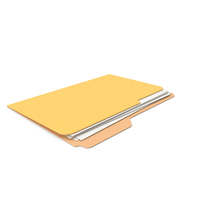 Yellow File Folder PNG & PSD Images
