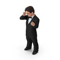Happy Dwarf Man Wearing Business Suit PNG & PSD Images