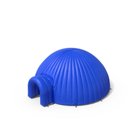 Outdoor Inflatable Igloo Tent Open Blue PNG & PSD Images