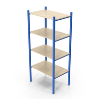 Blue Warehouse Rack PNG & PSD Images