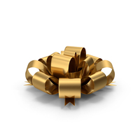Gold Gift Bow PNG & PSD Images