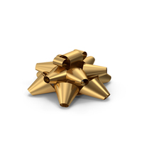 Gold Gift Bow PNG & PSD Images