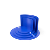 Display Podium Blue PNG & PSD Images