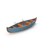 Wooden Row Boat PNG & PSD Images