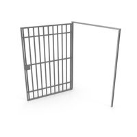 Gray Open Jail Door PNG & PSD Images