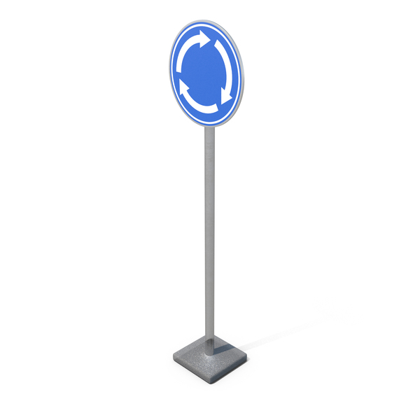 Road Sign Roundabout PNG & PSD Images