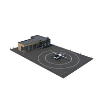 Skyport for Air Taxi with Electric Aircraft PNG & PSD Images