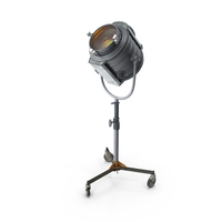 Vintage Studio Spotlight on Stand Light is On PNG & PSD Images