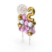 Bunch Of Balloons Set PNG & PSD Images