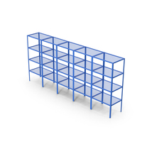 Blue Warehouse Racks PNG & PSD Images