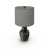 Ribbed Copper Table Lamp PNG & PSD Images