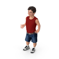 Happy Dwarf Man Summer Style PNG & PSD Images