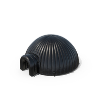 Portable Inflatable Igloo Tent Open Black PNG & PSD Images