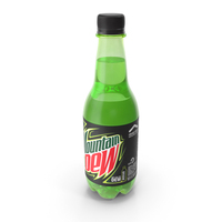 Mountain Dew Soft Drink Neon Bottle PNG & PSD Images