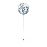 Glitter Confetti Balloon PNG & PSD Images