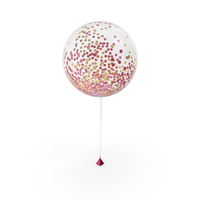 Glitter Confetti Balloon PNG & PSD Images