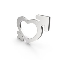 Silver Heart Symbol PNG & PSD Images