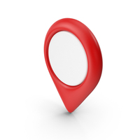 Location Mark Red & White PNG & PSD Images