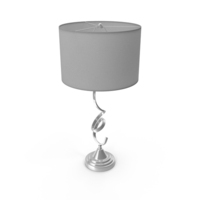 Nickel Swirl Table Lamp PNG & PSD Images