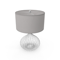 Nickel Wire Table Lamp PNG & PSD Images