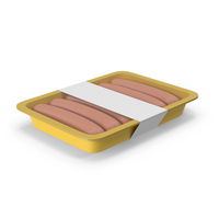 Yellow Sausage Package PNG & PSD Images