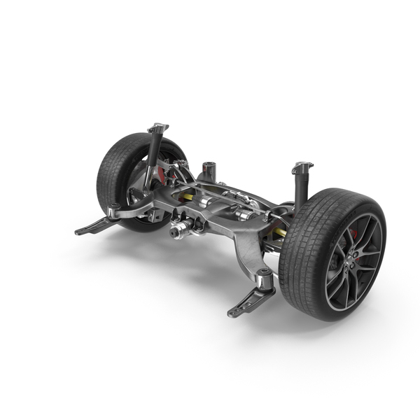 Sports Car Back Suspension Assembly PNG & PSD Images